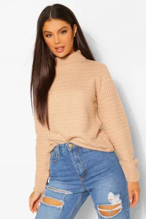 Turtleneck Jacquard Sweater