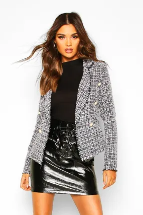 Tweed Cropped Blazer