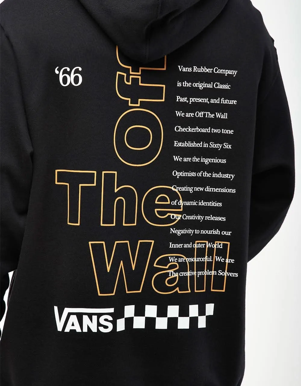 Vans Posted Loose Pullover Hoodie - Black