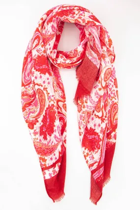 Vintage Paisley Print Scarf