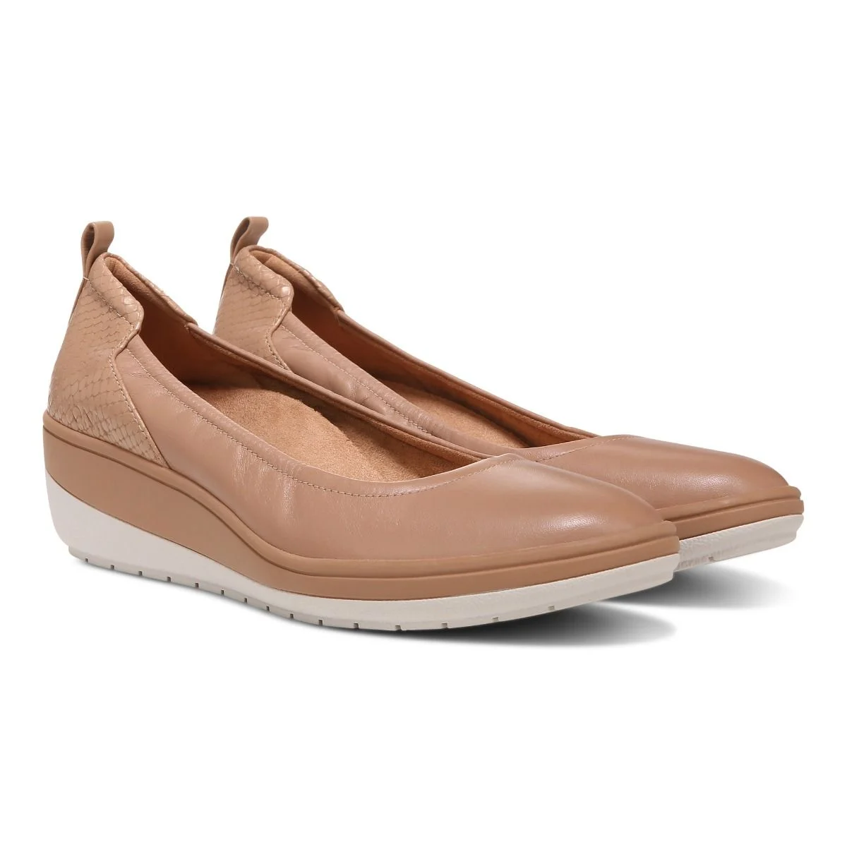 Vionic Women’s Jacey Wedge Slip On Shoes-Macaroon