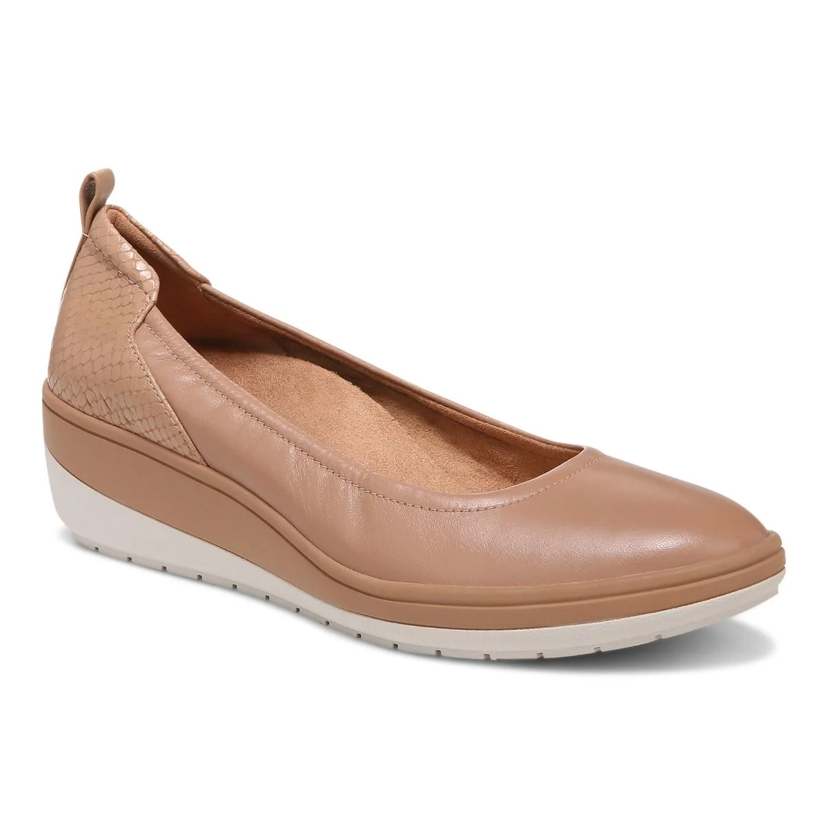 Vionic Women’s Jacey Wedge Slip On Shoes-Macaroon