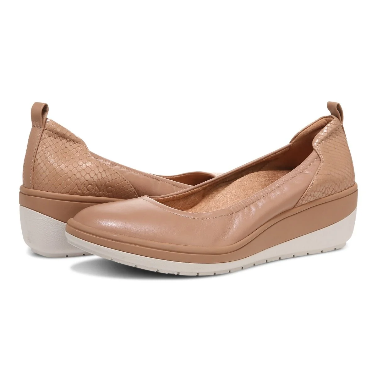 Vionic Women’s Jacey Wedge Slip On Shoes-Macaroon