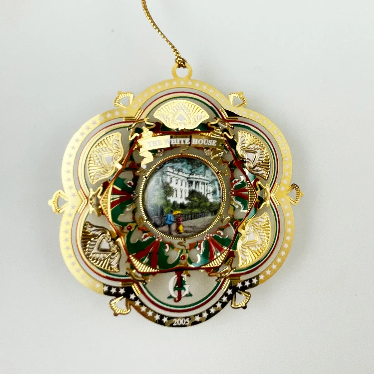 White House Christmas Ornament 2005