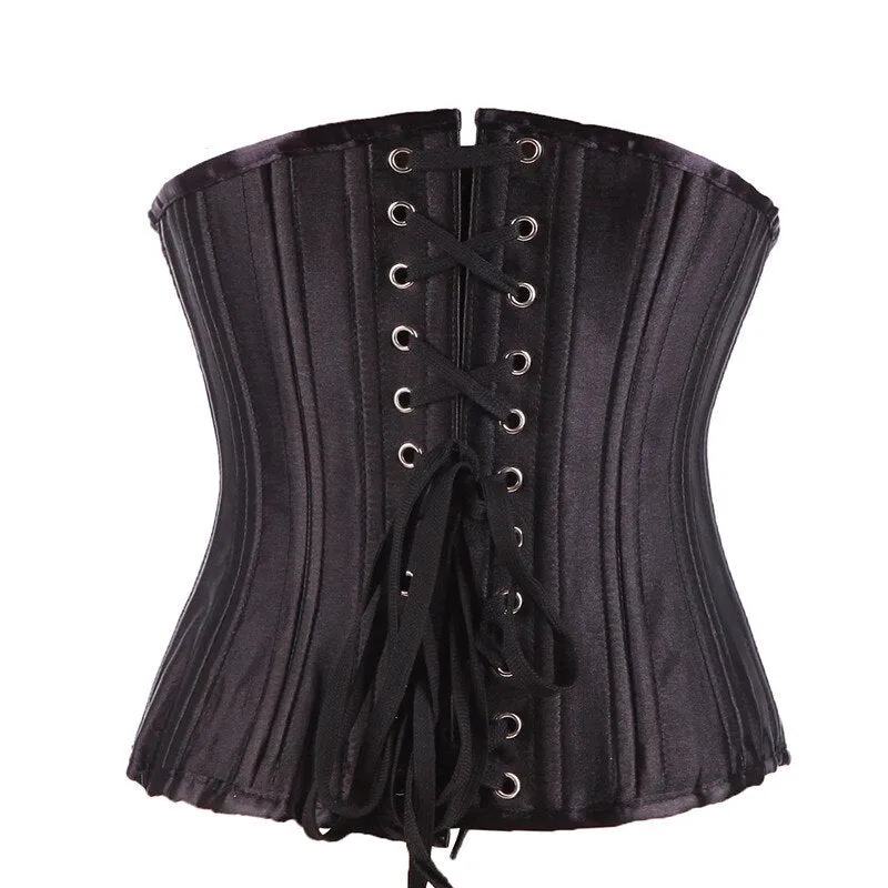 XXS-6XL Women Sexy Underbust Corsets Gothic Bustier Top Steel Boned Waist Trainer Corset Body Shaper Plus Size Corpete Corselet