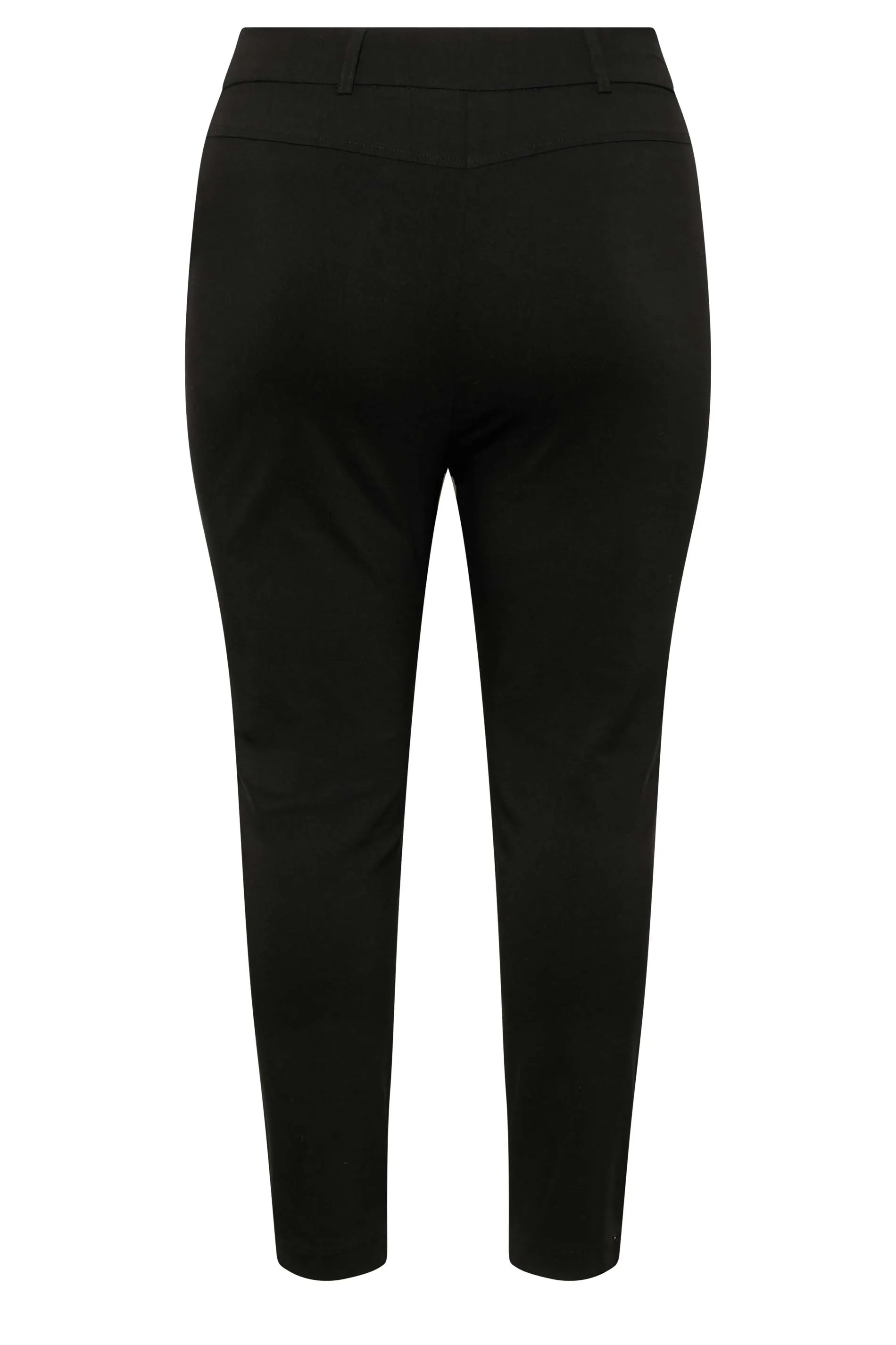 YOURS Curve Black Bengaline Slim Leg Stretch Trousers